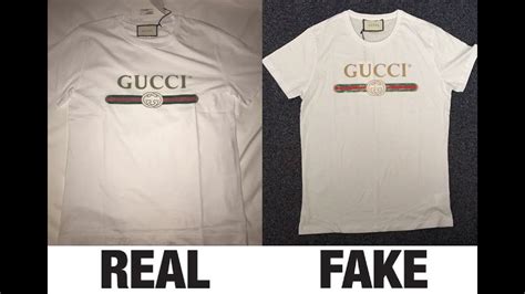 real vs fake gucci logo shirt|how to spot gucci symbol.